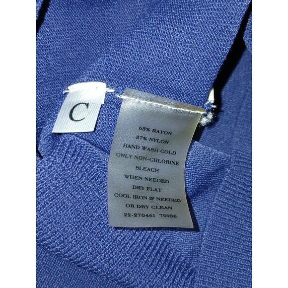 Ann Taylor Navy Blue CARDIGAN Sz Small Button-Up Sweater Women's CLASSIC Career - Picture 7 of 10